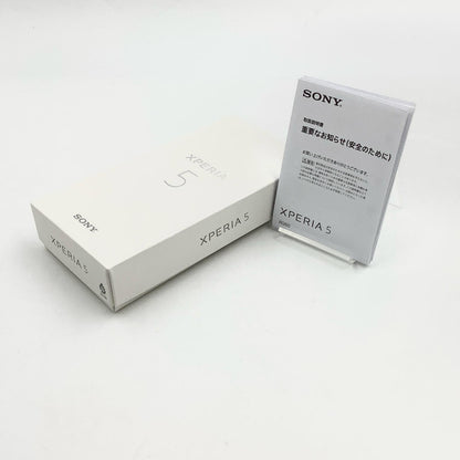 【全額返金保証】【最速発送】Sony Xperia 5 128GB グレー au J9260 白ロム 動作確認済
