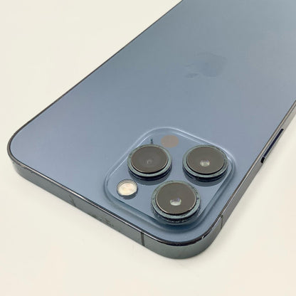【全額返金保証】【最速発送】Apple iPhone iPhone 12 Pro Max 256GB パシフィックブルー Softbank 白ロム 動作確認済 75%