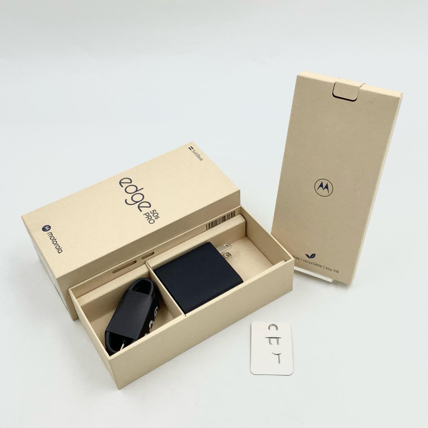 【全額返金保証】【最速発送】Motorola edge 50s PRO 256GB ブラックビューティー Softbank SIMフリー MOSAH1 白ロム 超美品 動作確認済