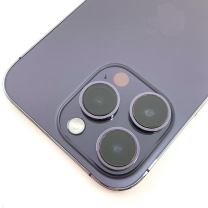 【全額返金保証】【最速発送】Apple iPhone iPhone 14 Pro 256GB ディープパープル docomo 白ロム 動作確認済 80%