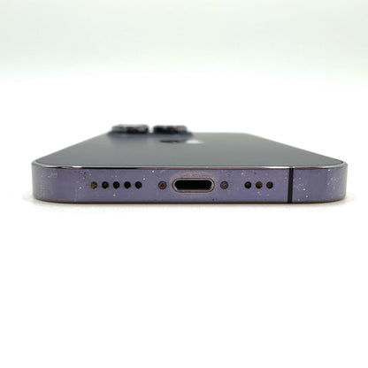 【全額返金保証】【最速発送】Apple iPhone iPhone 14 Pro 256GB ディープパープル docomo 白ロム 動作確認済 80%