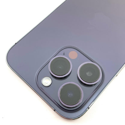 【全額返金保証】【最速発送】Apple iPhone iPhone 14 Pro 256GB ディープパープル docomo 白ロム 美品 動作確認済 84%