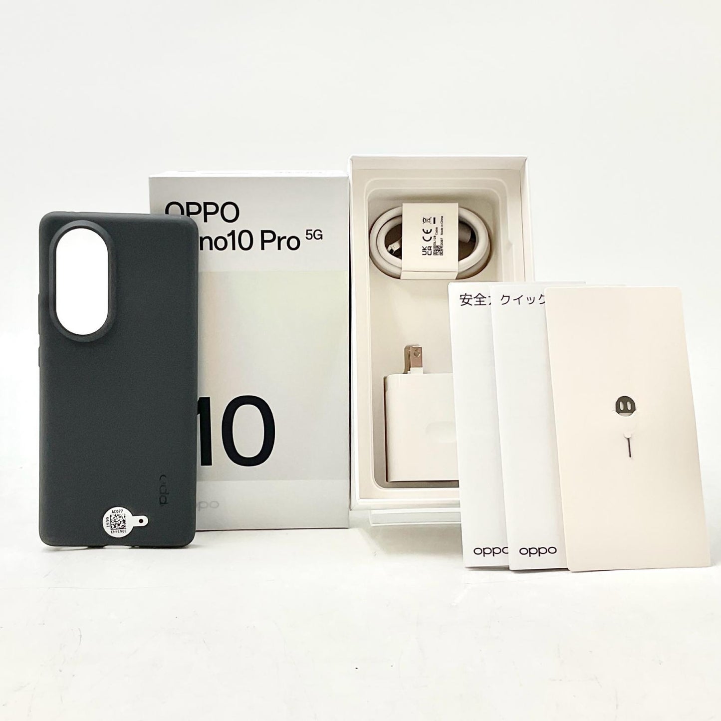 【全額返金保証】【最速発送】OPPO Reno 10 Pro 5G 256GB シルバーグレー SIMフリー CPH2541 白ロム 動作確認済