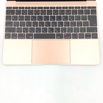 【全額返金保証】【最速発送】Apple MacBook 12インチ 2017 1.2 GHz デュアルコア Intel Core m3 8GB SSD 256GB ゴールド 91.4% 動作確認済
