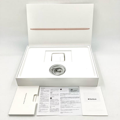 【全額返金保証】【最速発送】Apple MacBook 12インチ 2017 1.2 GHz デュアルコア Intel Core m3 8GB SSD 256GB ゴールド 91.4% 動作確認済