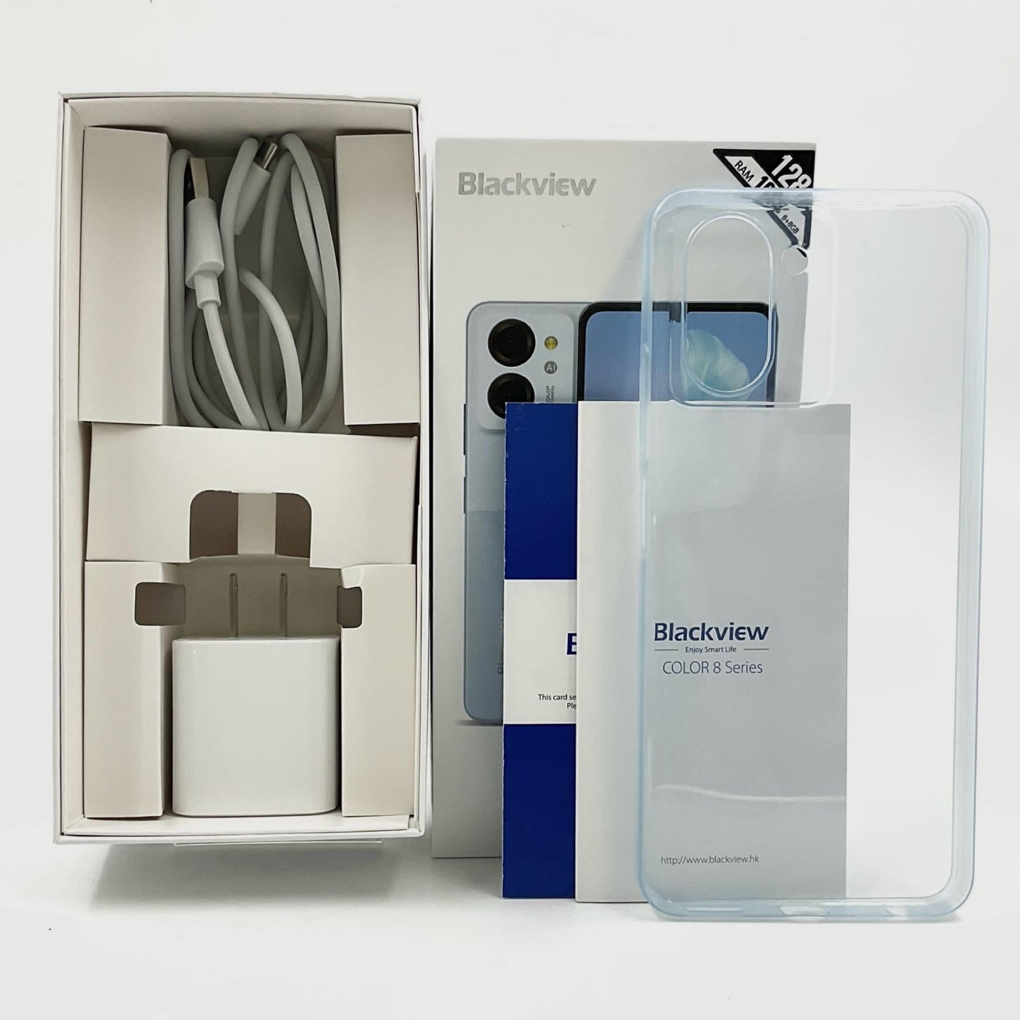【全額返金保証】【最速発送】Blackview COLOR8 128GB リップルブルー SIMフリー NEU＿S0610A 白ロム 超美品 動作確認済