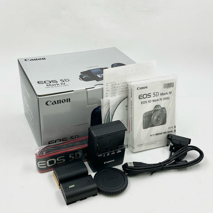 【全額返金保証】【最速発送】Canon デジタル一眼 EOS 5D Mark IV ボディ ブラック 動作確認済