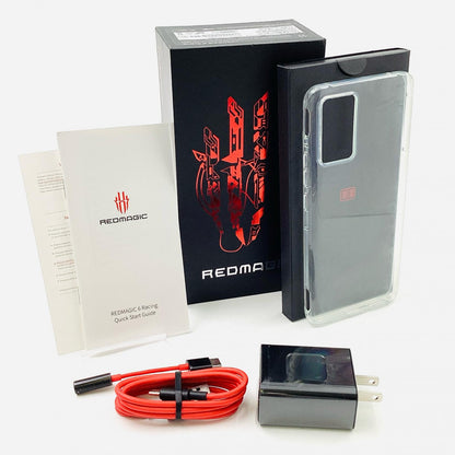 【全額返金保証】【最速発送】ZTE Nubia RedMagic 6 Racing 256GB シルバー SIMフリー NX666J 白ロム 美品 動作確認済