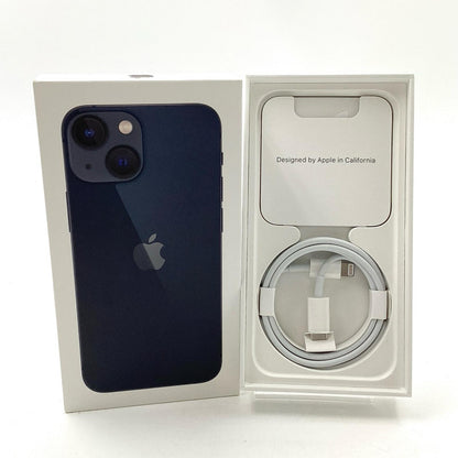 【全額返金保証】【最速発送】Apple iPhone iPhone 13 mini 128GB ミッドナイト Softbank SIMフリー 白ロム 動作確認済 87%