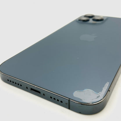 【最速発送】Apple iPhone iPhone 12 Pro Max 128GB パシフィックブルー SIMフリー 白ロム【難有】 74%