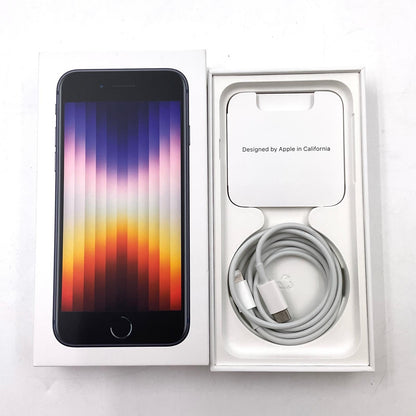 【全額返金保証】【最速発送】Apple iPhone iPhone SE（第3世代） 128GB ミッドナイト docomo SIMフリー 美品 動作確認済 88%