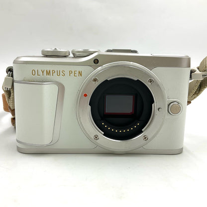【全額返金保証】【最速発送】OLYMPUS デジタル一眼 ミラーレス一眼カメラ PEN E-PL9 ダブルズームキット ホワイト ホワイト 動作確認済