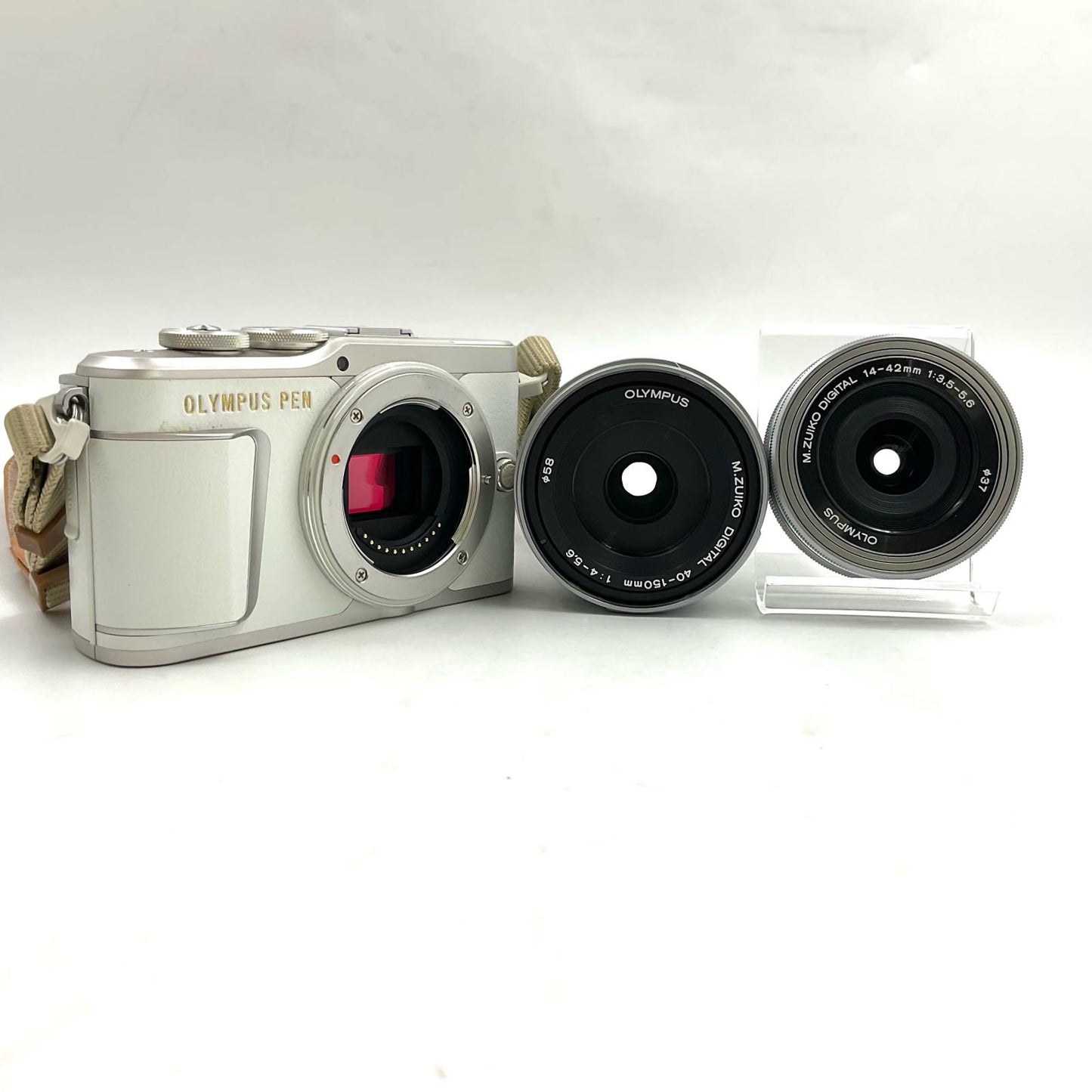 【全額返金保証】【最速発送】OLYMPUS デジタル一眼 ミラーレス一眼カメラ PEN E-PL9 ダブルズームキット ホワイト ホワイト 動作確認済