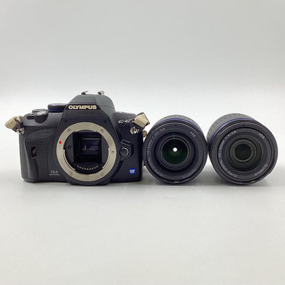 【最速発送】OLYMPUS デジタル一眼 オリンパス E-420 デジタル 一眼レフ カメラ 14-42mm F3.5-5.6/40-150mm F4.0-5.6 キット ズームレンズ ブラック【難有】
