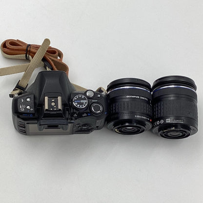 【最速発送】OLYMPUS デジタル一眼 オリンパス E-420 デジタル 一眼レフ カメラ 14-42mm F3.5-5.6/40-150mm F4.0-5.6 キット ズームレンズ ブラック【難有】