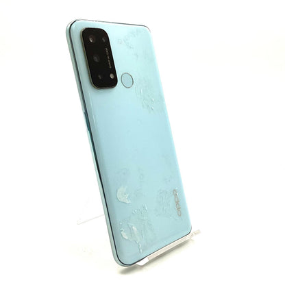 【全額返金保証】【最速発送】OPPO Reno 5A 128GB アイスブルー Softbank A103OP 白ロム 動作確認済