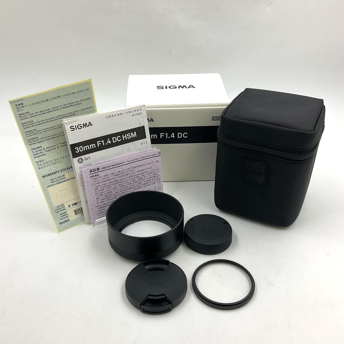 【全額返金保証】【最速発送】SIGMA 30mm F1.4 DC HSM [ニコン用] 動作確認済