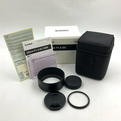 【全額返金保証】【最速発送】SIGMA 30mm F1.4 DC HSM [ニコン用] 動作確認済