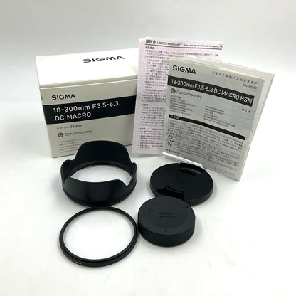 【全額返金保証】【最速発送】SIGMA 18-300mm F3.5-6.3 DC MACRO OS HSM [ニコン用] 動作確認済