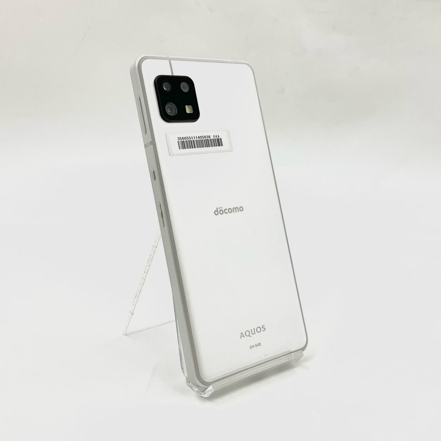 【全額返金保証】【最速発送】SHARP AQUOS sense6 64GB シルバー docomo SIMフリー SH-54B 白ロム 美品 動作確認済