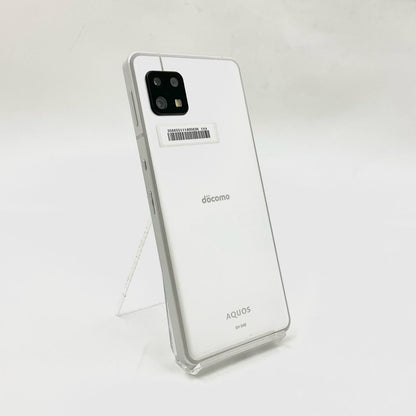 【全額返金保証】【最速発送】SHARP AQUOS sense6 64GB シルバー docomo SIMフリー SH-54B 白ロム 美品 動作確認済