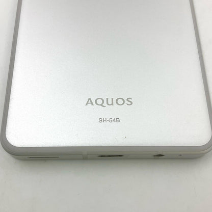 【全額返金保証】【最速発送】SHARP AQUOS sense6 64GB シルバー docomo SIMフリー SH-54B 白ロム 美品 動作確認済