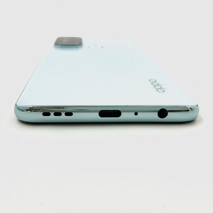 【最速発送】OPPO Reno 5A 128GB アイスブルー Softbank A103OP 白ロム【難有】