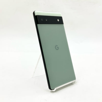 【全額返金保証】【最速発送】Google Pixel 6a 128GB sage（セージ） au GB17L 白ロム 動作確認済