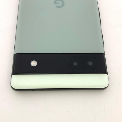 【全額返金保証】【最速発送】Google Pixel 6a 128GB sage（セージ） au GB17L 白ロム 動作確認済