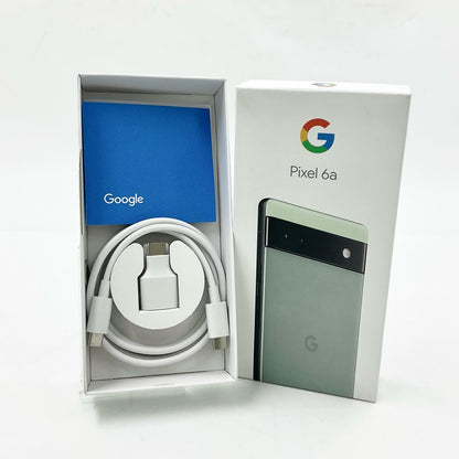 【全額返金保証】【最速発送】Google Pixel 6a 128GB sage（セージ） au GB17L 白ロム 動作確認済