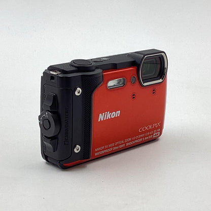 【全額返金保証】【最速発送】Nikon コンパクトデジタルカメラ COOLPIX W300 [オレンジ] 美品 動作確認済