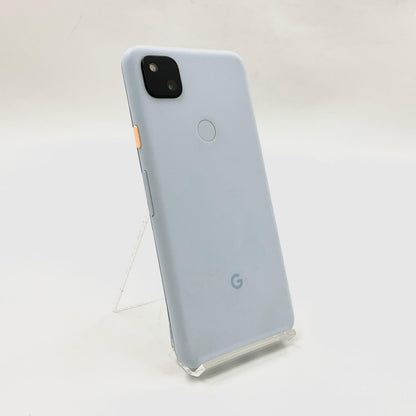 【全額返金保証】【最速発送】Google Pixel 4a 128GB Barely Blue Softbank G025M 白ロム 動作確認済
