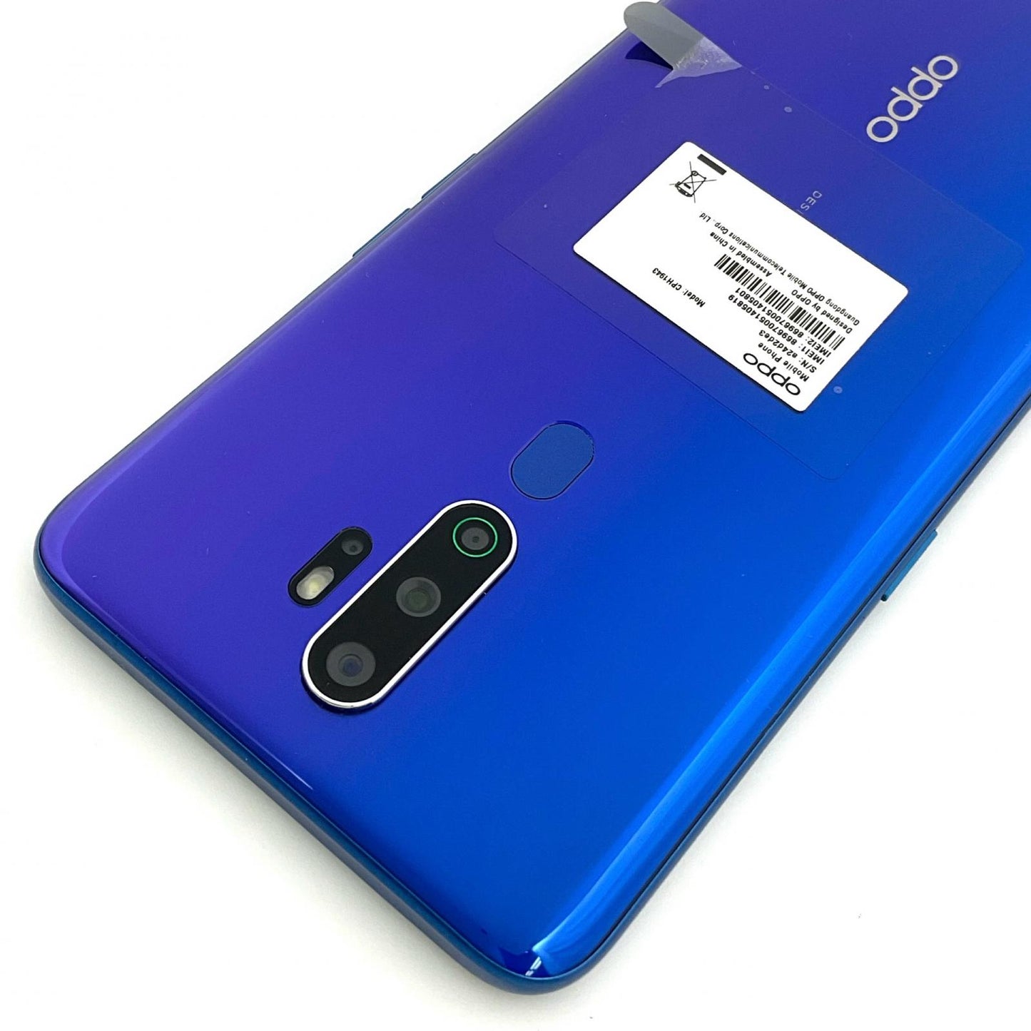 【全額返金保証】【最速発送】OPPO A 5 2020 64GB ブルー 楽天モバイル CPH1943 白ロム 動作確認済