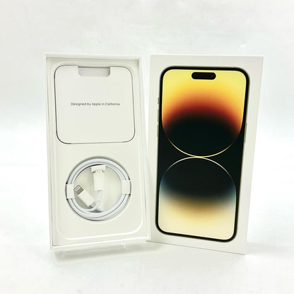 【全額返金保証】【最速発送】Apple iPhone iPhone 14 Pro Max 128GB ゴールド Softbank 白ロム 美品 動作確認済 85%