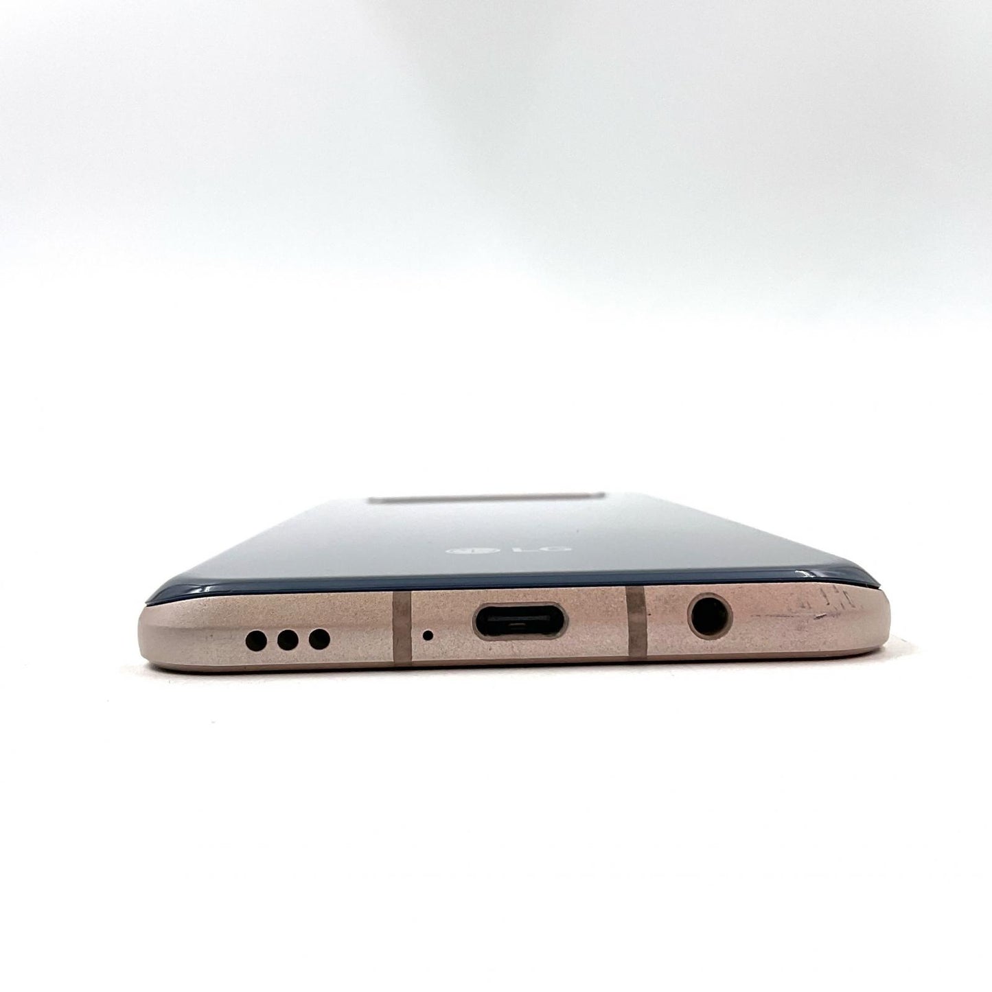 【全額返金保証】【最速発送】LG V60 ThinQ 5G 128GB クラッシーブルー Softbank A001LG 白ロム 動作確認済