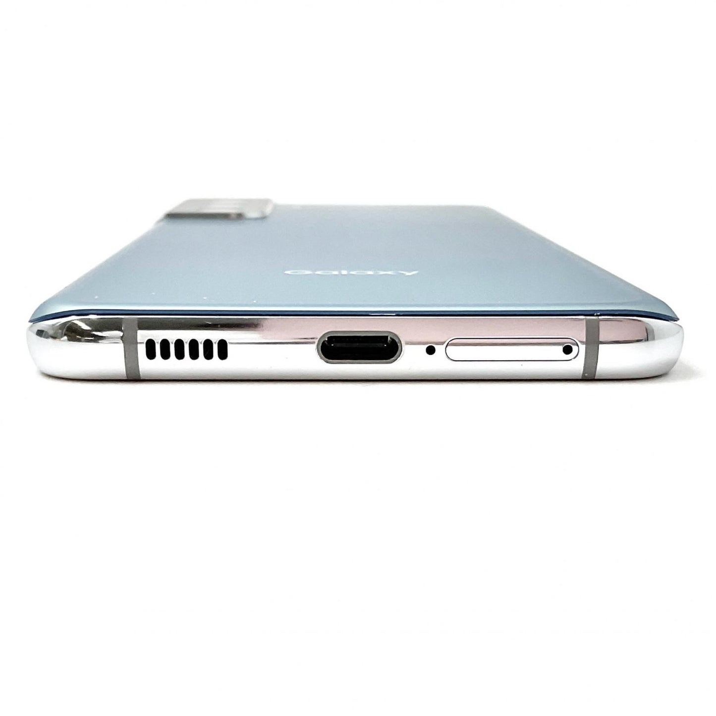 【全額返金保証】【最速発送】SAMSUNG Galaxy S21+ 5G 256GB ファントム シルバー au SCG10 超美品 動作確認済
