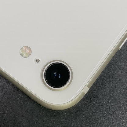 【全額返金保証】【最速発送】Apple iPhone iPhone SE（第3世代） 128GB スターライト Softbank 白ロム 動作確認済 98%