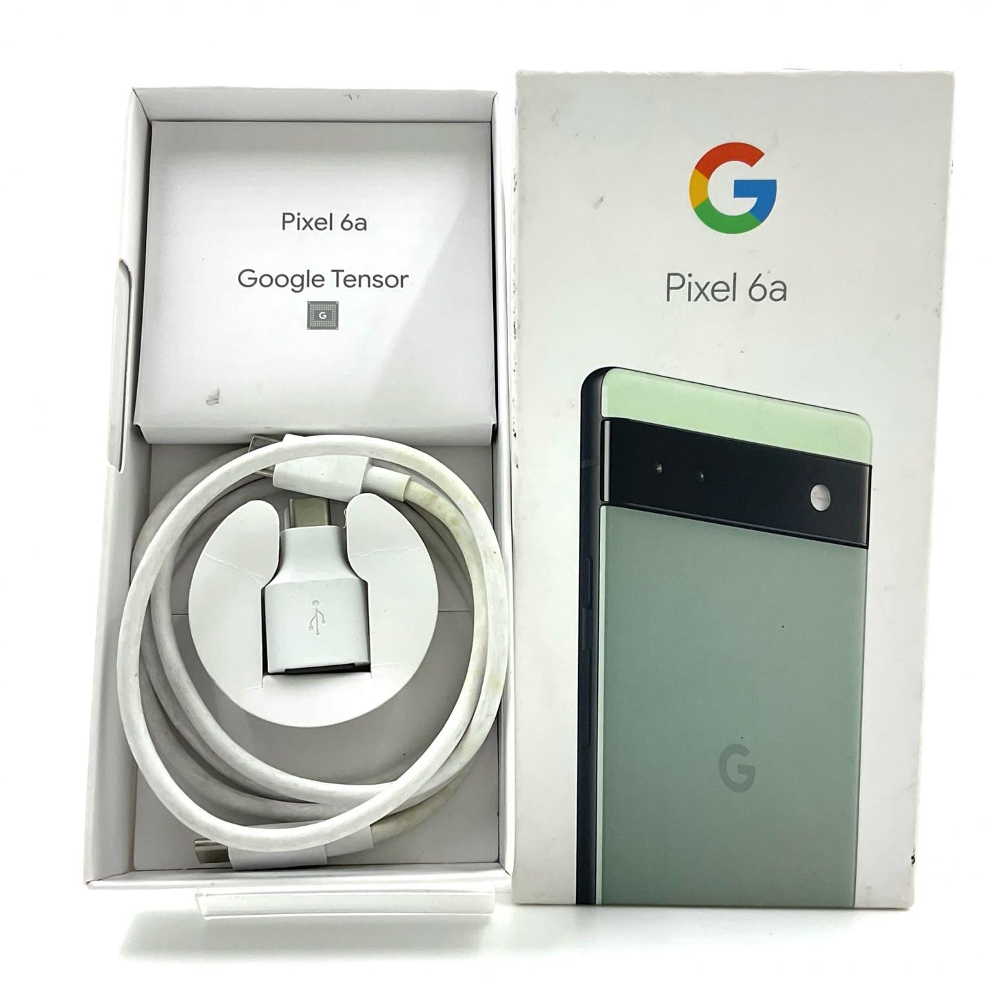 【全額返金保証】【最速発送】Google Pixel 6a 128GB Sage Softbank GB17L 白ロム 動作確認済