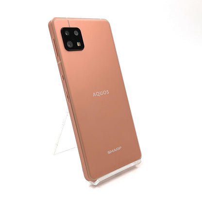 【全額返金保証】【最速発送】SHARP AQUOS sense6 64GB ライトカッパー 楽天モバイル SH-54B 白ロム 動作確認済