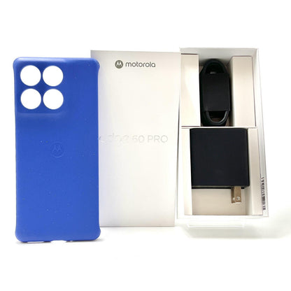 【全額返金保証】【最速発送】Motorola edge 60 Pro 256GB ダーズブルー SIMフリー XT2507-6 白ロム 超美品 動作確認済
