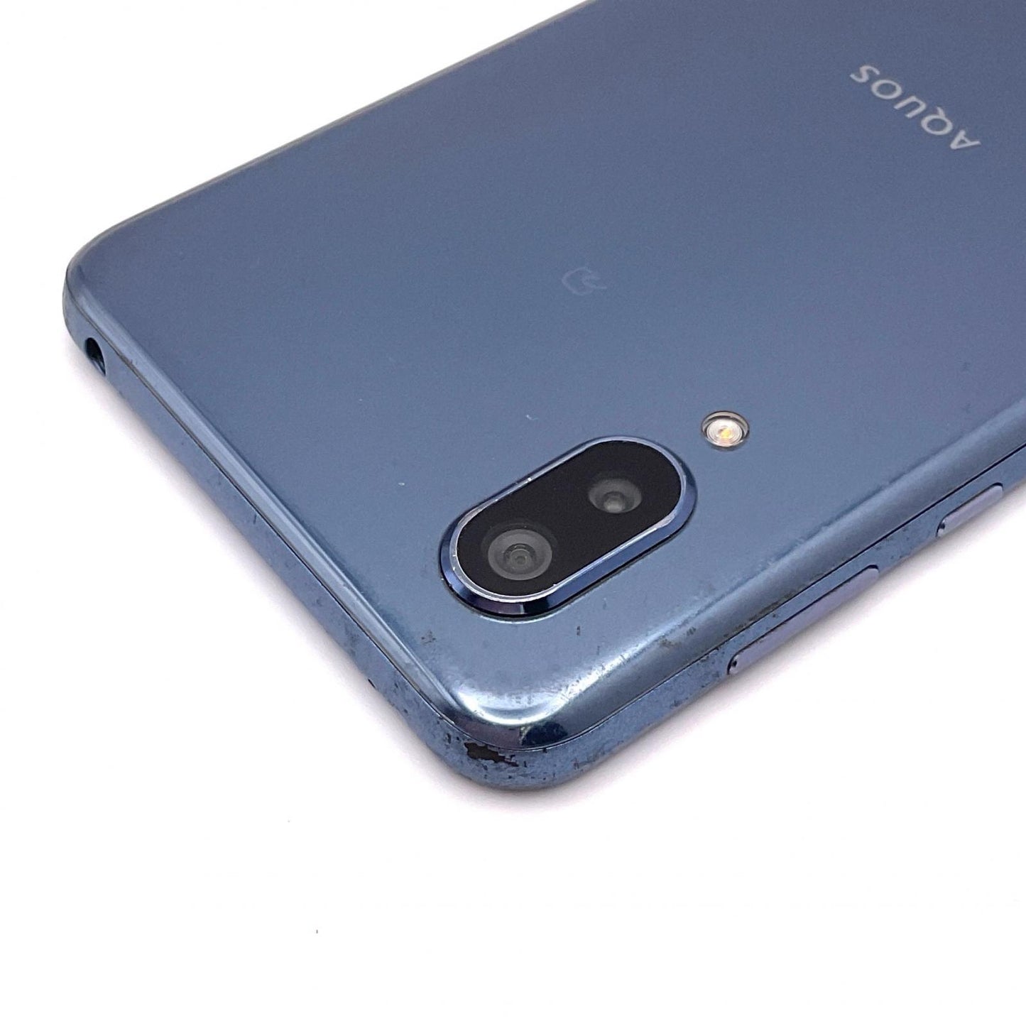 【全額返金保証】【最速発送】SHARP AQUOS sense3 plus 64GB クラッシィブルー au SHV46 白ロム 動作確認済