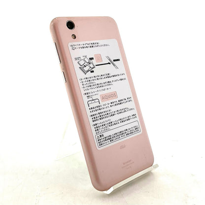 【全額返金保証】【最速発送】SHARP AQUOS sense 32GB ミスティピンク au SHV40 白ロム 美品 動作確認済