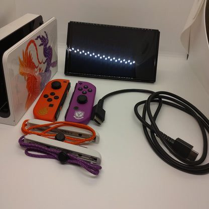 【全額返金保証】【最速発送】Nintendo Nintendo Switch 有機EL モデル スカーレット・バイオレットエディション HEG-S-KEAAA 美品 動作確認済
