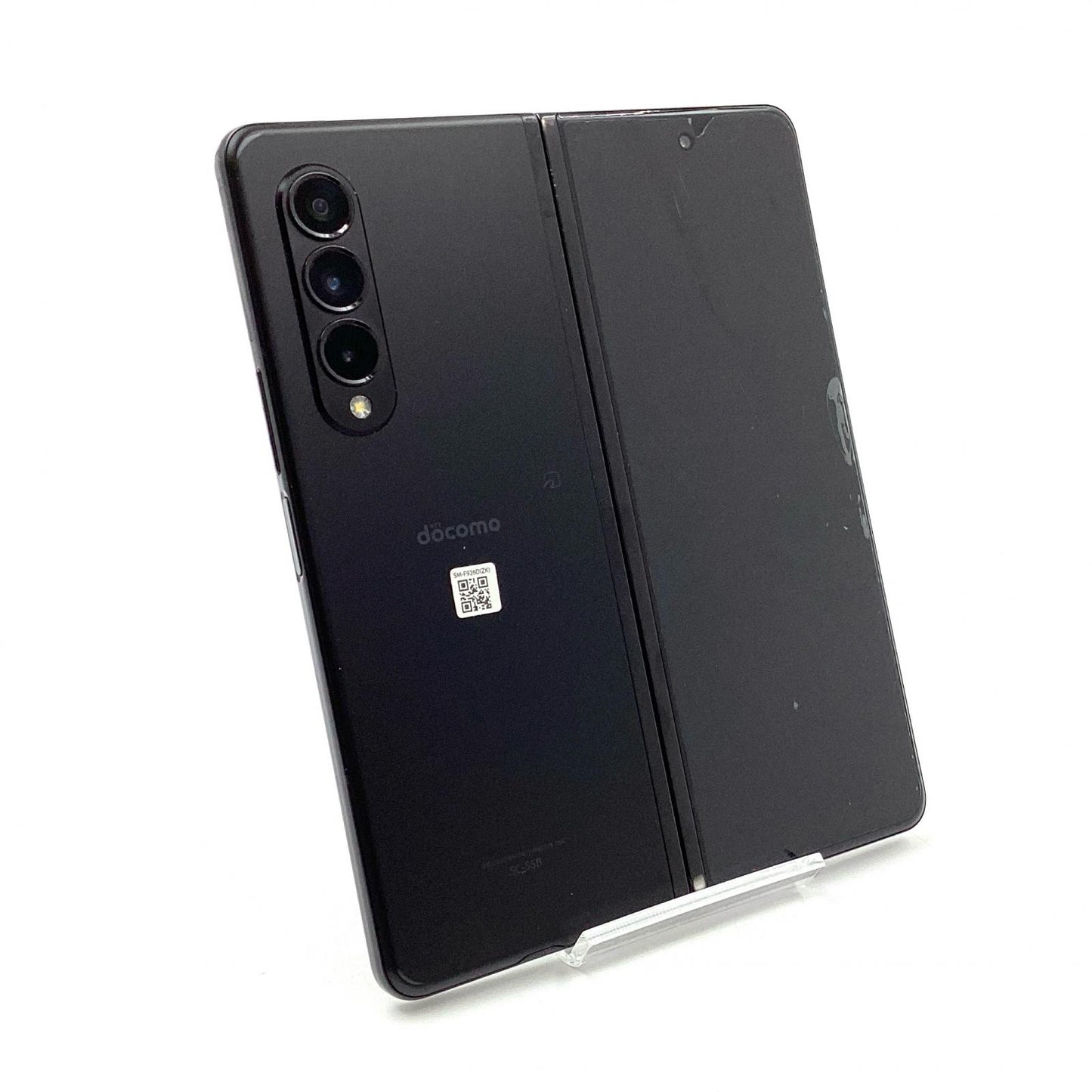 【最速発送】SAMSUNG Galaxy Z Fold3 5G 256GB ファントムブラック docomo SC-55B 白ロム【難有】