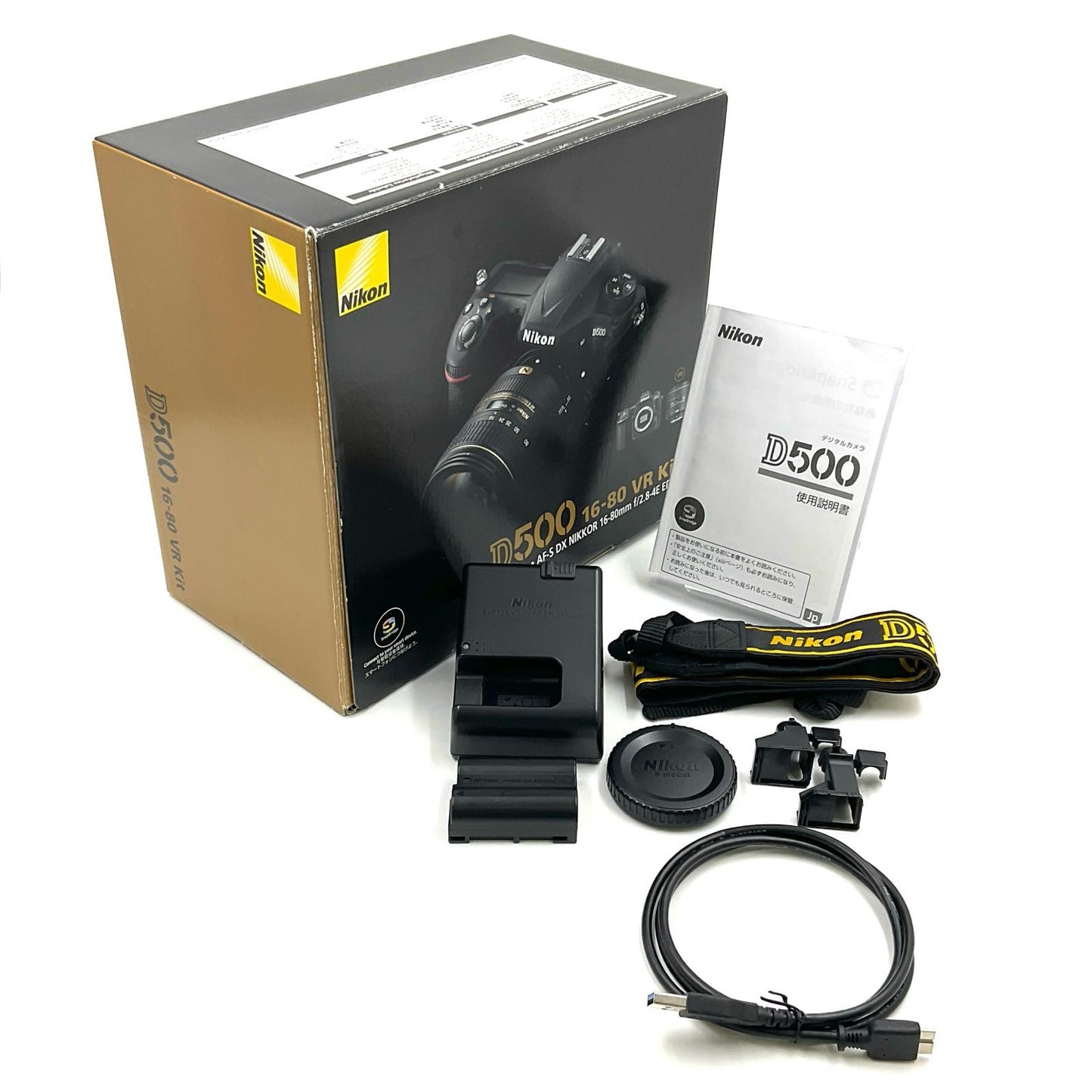 【全額返金保証】【最速発送】Nikon デジタル一眼 D500 ボディ ブラック 美品 動作確認済