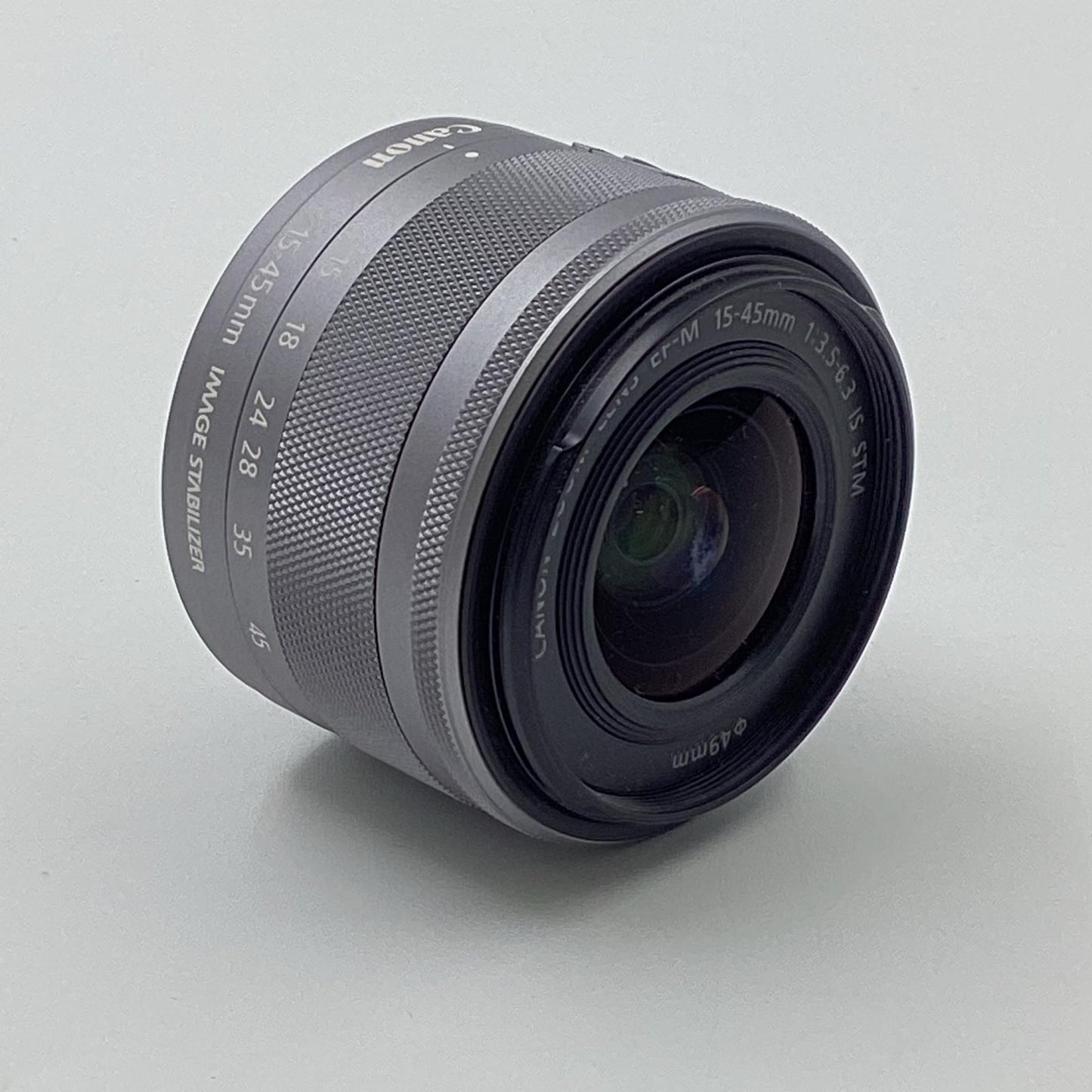 【全額返金保証】【最速発送】Canon EF-M15-45mm F3.5-6.3 IS STM [シルバー] 動作確認済
