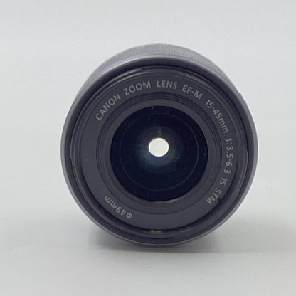 【全額返金保証】【最速発送】Canon EF-M15-45mm F3.5-6.3 IS STM [シルバー] 動作確認済