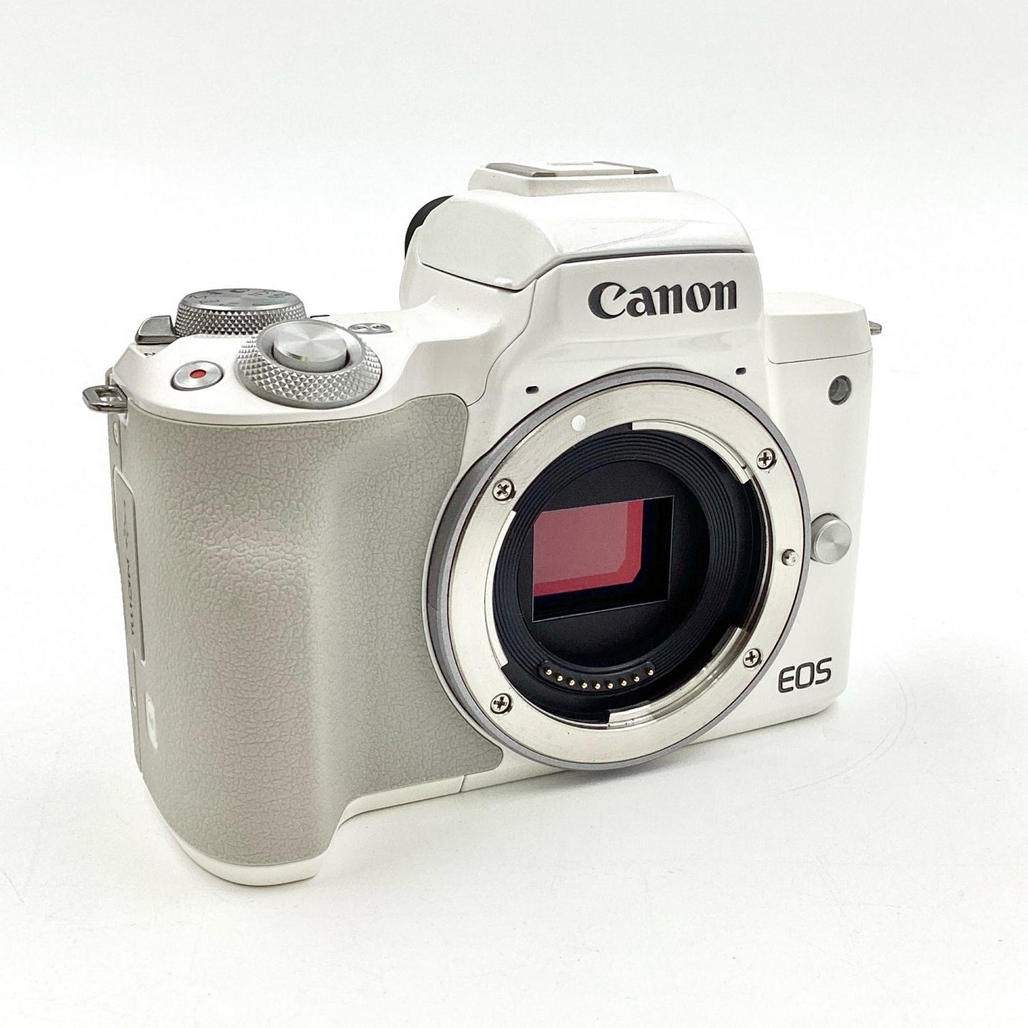【全額返金保証】【最速発送】Canon デジタル一眼 EOS Kiss M ボディ [ホワイト] 美品 動作確認済