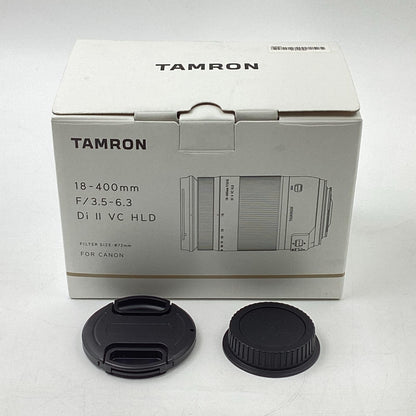 【全額返金保証】【最速発送】TAMRON 18-400mm F/3.5-6.3 Di II VC HLD (Model B028) [キヤノン用] 動作確認済