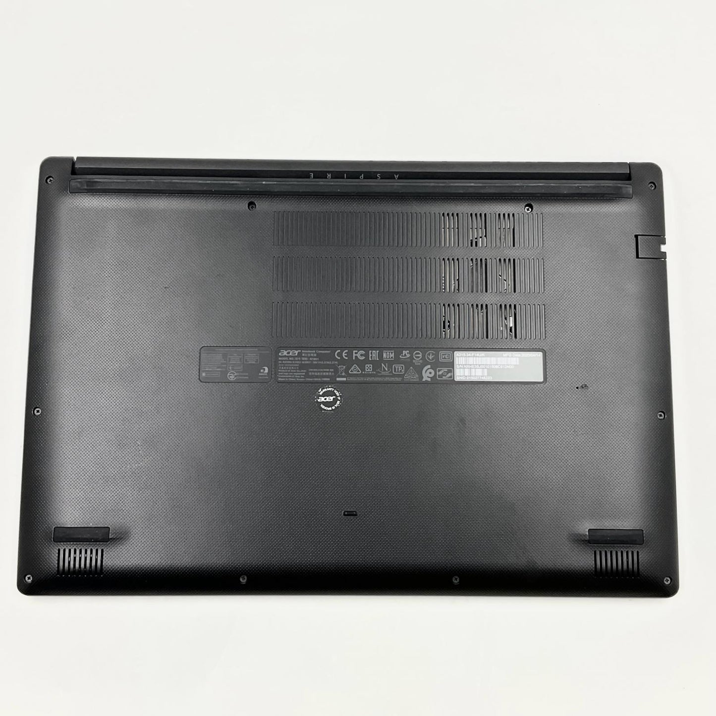 【全額返金保証】【最速発送】Acer Aspire A315-34 LAPTOP-41KO4U9M Intel(R) Celeron(R) N4000 CPU @ 1.10GHz 8GB SSD 256GB 71% 動作確認済